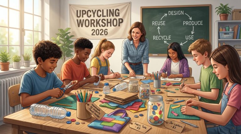 Oficinas de Upcycling para Escolas em 2026: Lucre e Ensine