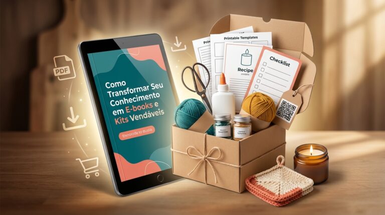Como Transformar Seu Conhecimento em E-books e Kits Vendáveis
