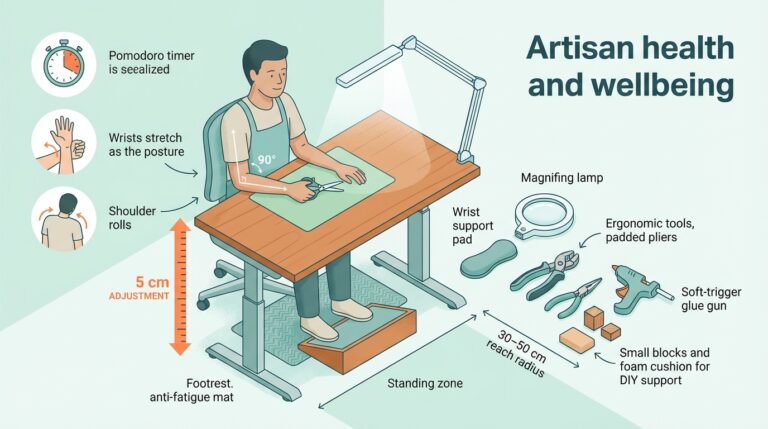 Ergonomia e Bem-Estar para Artesãos: Prevenção de Lesões